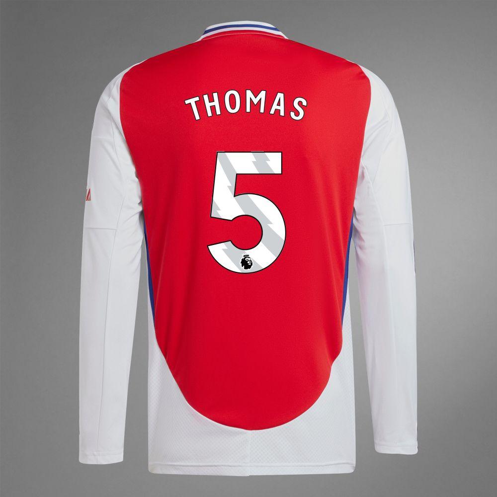 2024-25 Arsenal Home THOMAS 5 Long Sleeve Replica Jersey