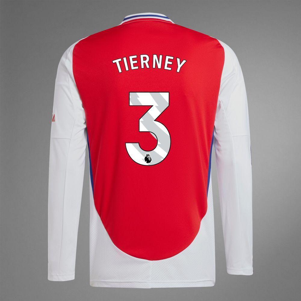 2024-25 Arsenal Home TIERNEY 3 Long Sleeve Replica Jersey