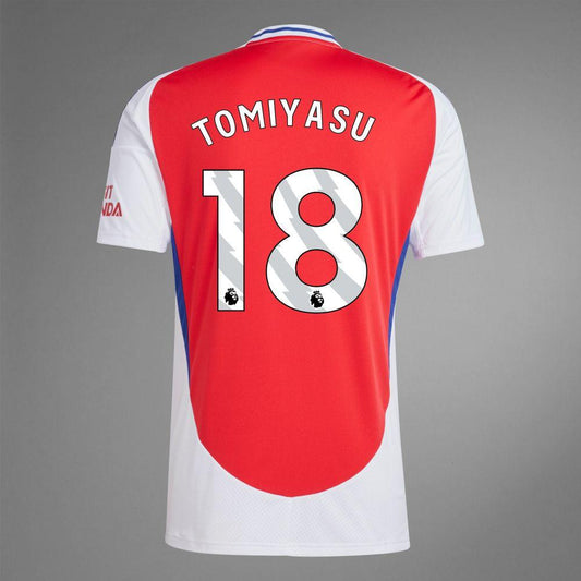 2024-25 Arsenal Home TOMIYASU 18 Soccer Replica Jersey