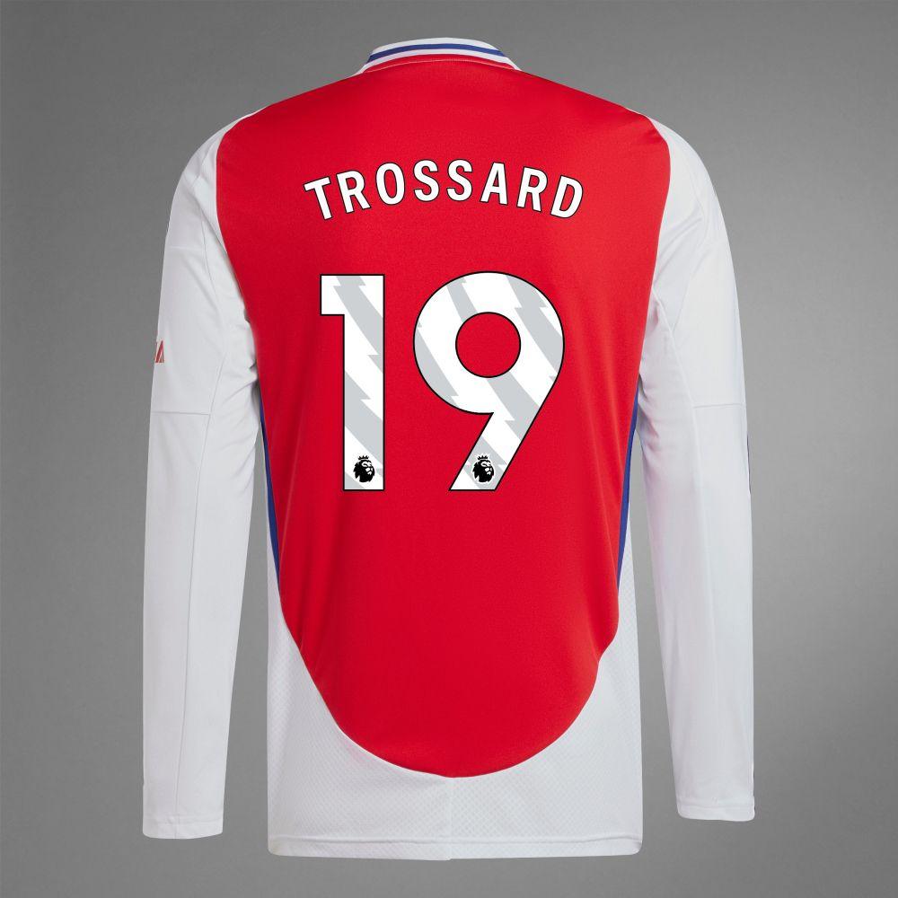 2024-25 Arsenal Home TROSSARD 19 Long Sleeve Replica Jersey