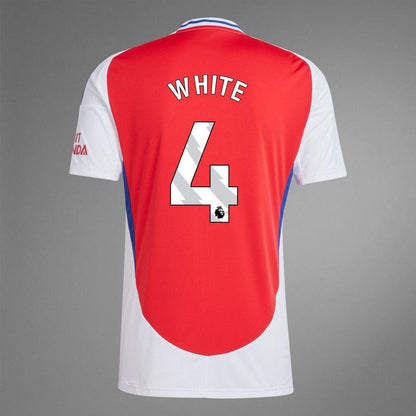 2024-25 Arsenal Home WHITE 4 Soccer Replica Jersey