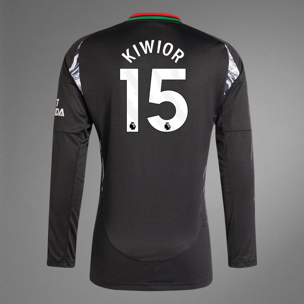 2024-25 Arsenal KIWIOR 15 Away Long Sleeve Replica Jersey