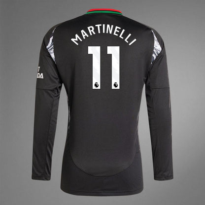 2024-25 Arsenal MARTINELLI 11 Away Long Sleeve Replica Jersey