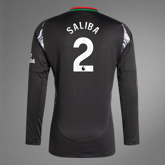 2024-25 Arsenal SALIBA 2 Away Long Sleeve Replica Jersey