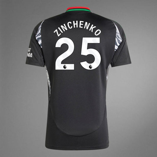 2024-25 Arsenal ZINCHENKO 25 Away Soccer Authentic Jersey