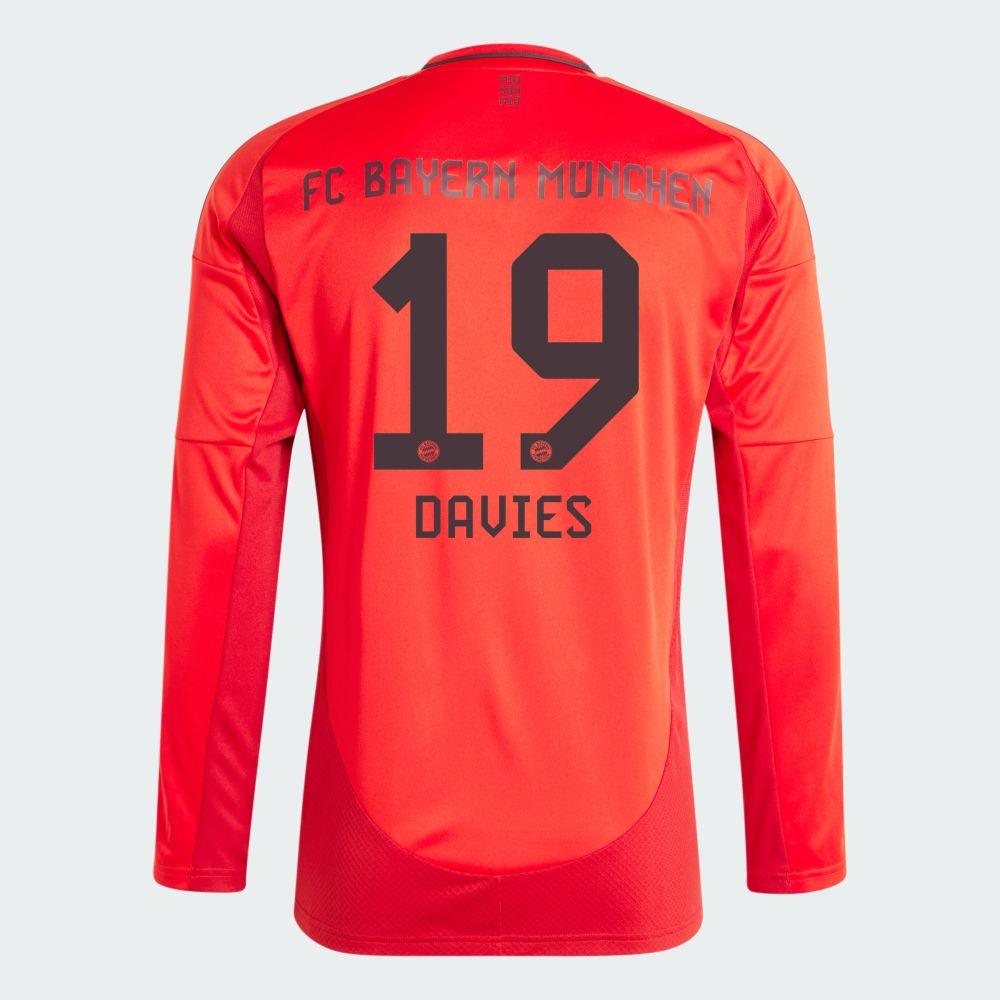 2024-25 Bayern Munich DAVIES 19 Home Long Sleeve Replica Jersey