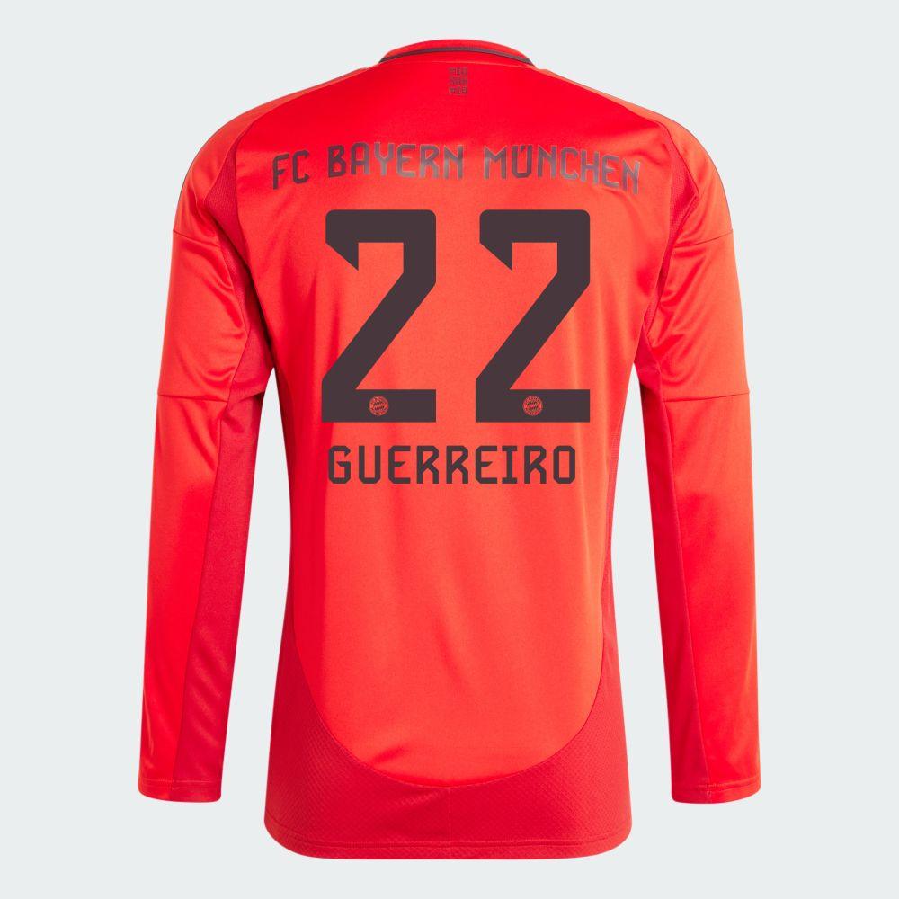 2024-25 Bayern Munich GUERREIRO 22 Home Long Sleeve Replica Jersey