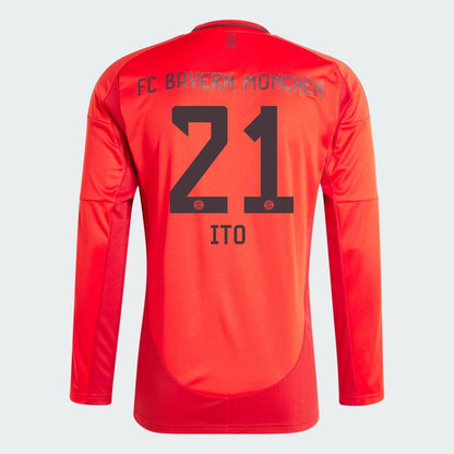 2024-25 Bayern Munich ITO 21 Home Long Sleeve Replica Jersey