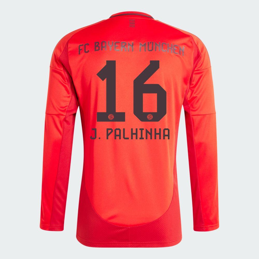 2024-25 Bayern Munich J. PALHINHA 16 Home Long Sleeve Replica Jersey