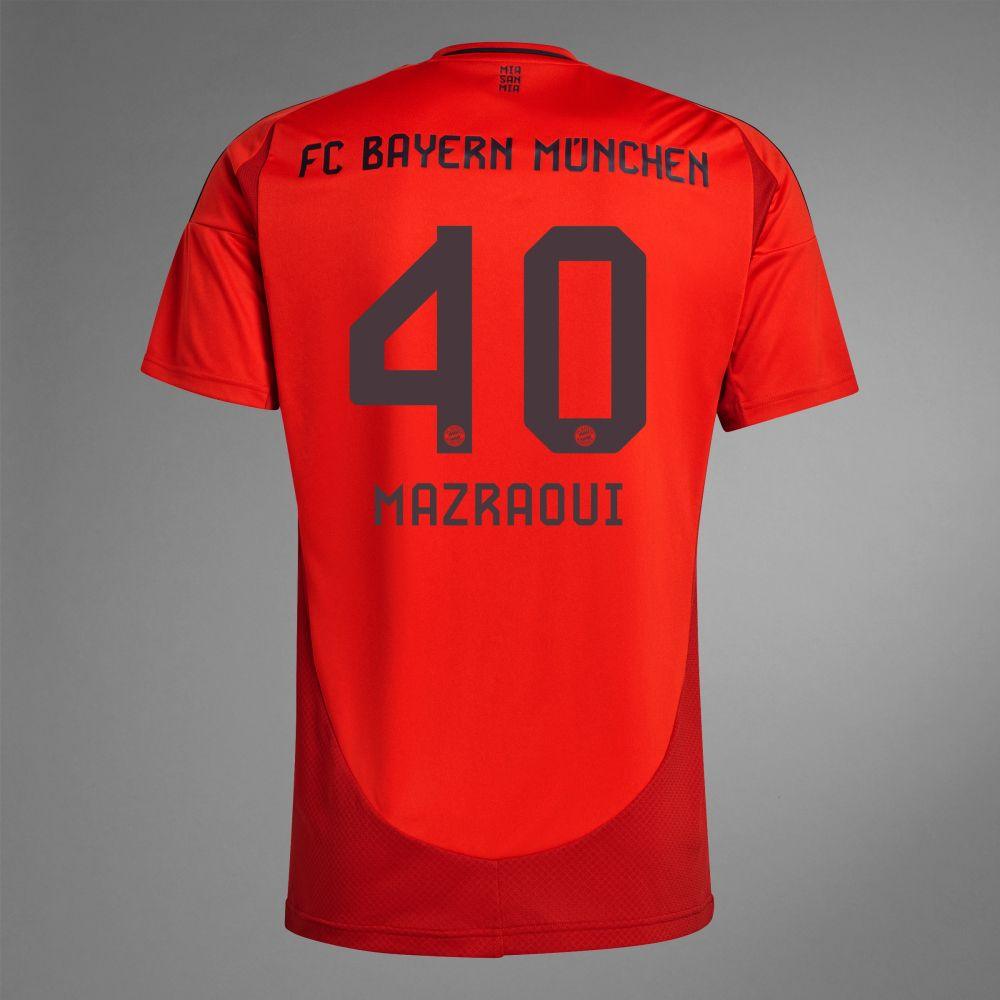 Youth 2024-25 Bayern Munich MAZRAOUI 40 Home Replica Jersey