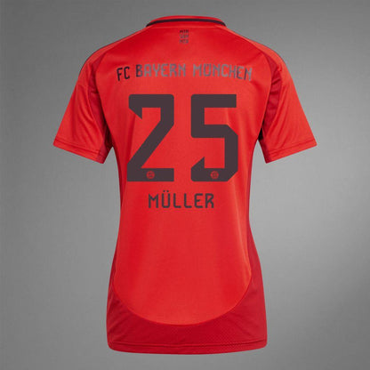 Women's 2024-25 Bayern Munich MULLER 25Home Replica Jersey