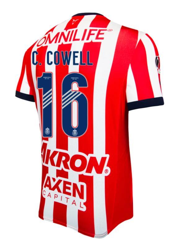 2024-25 Chivas C. Cowell 16 Home Authentic Jersey