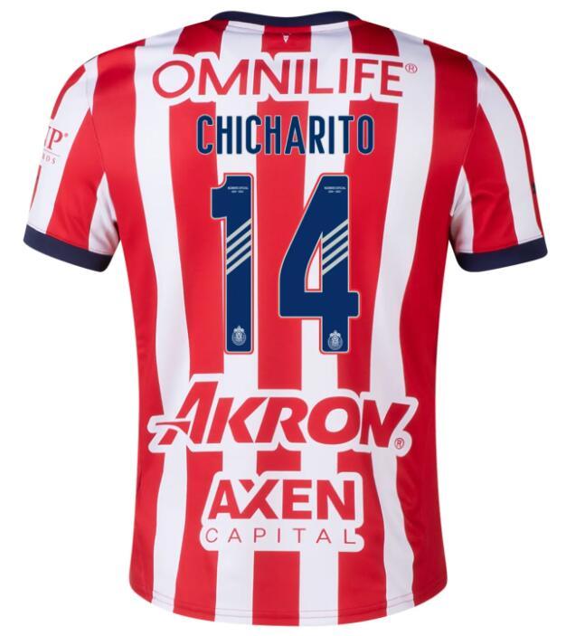 Youth 2024-25 Chivas Chicharito 14 Home Replica Jersey