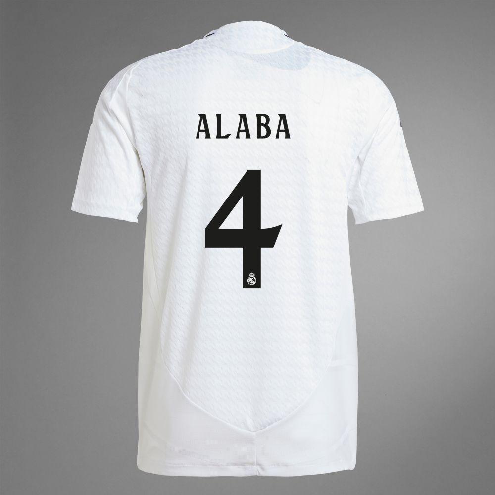 2024-25 Real Madrid Home ALABA 4 Authentic Jersey