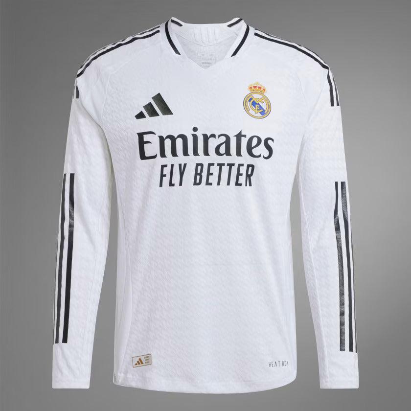 2024-25 Real Madrid Home ALABA 4 Long Sleeve Authentic Jersey