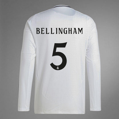 2024-25 Real Madrid Home BELLINGHAM 5 Long Sleeve Replica Jersey