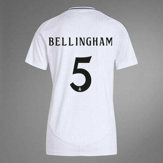 Women's 2024-25 Real Madrid Home BELLINGHAM 5 Replica Jersey