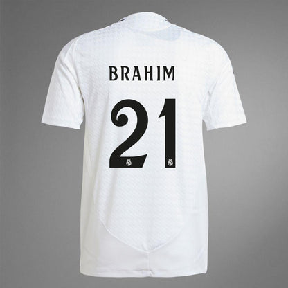 2024-25 Real Madrid Home BRAHIM 21 Authentic Jersey