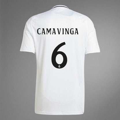 Youth 2024-25 Real Madrid Home CAMAVINGA 6 Replica Jersey