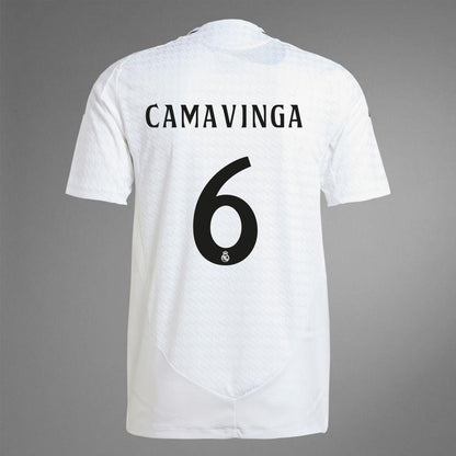 2024-25 Real Madrid Home CAMAVINGA 6 Authentic Jersey