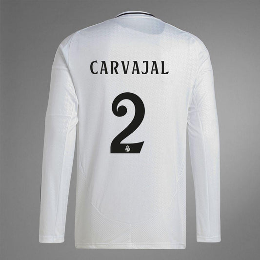 2024-25 Real Madrid Home CARVAJAL 2 Long Sleeve Replica Jersey