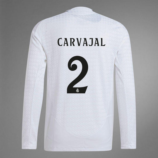 2024-25 Real Madrid Home CARVAJAL 2 Long Sleeve Authentic Jersey