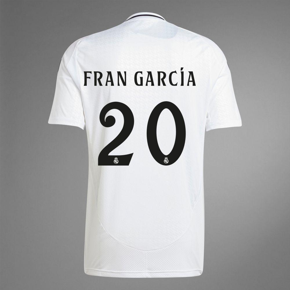 Youth 2024-25 Real Madrid Home FRAN GARCiA 20 Replica Jersey