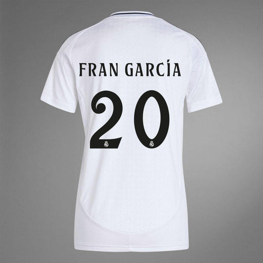 Women's 2024-25 Real Madrid Home FRAN GARCiA 20 Replica Jersey