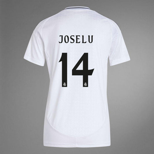 Women's 2024-25 Real Madrid Home JOSELU 14 Replica Jersey