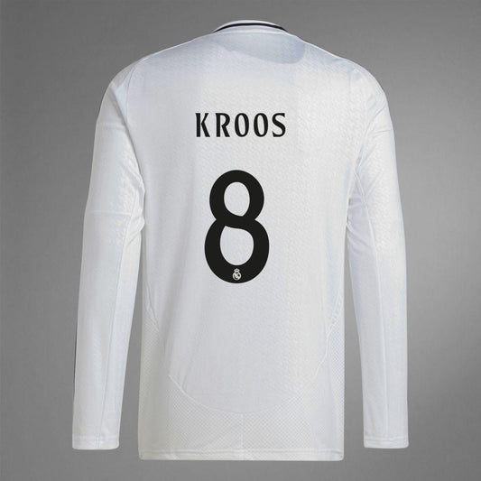 2024-25 Real Madrid Home KROOS 8 Long Sleeve Replica Jersey