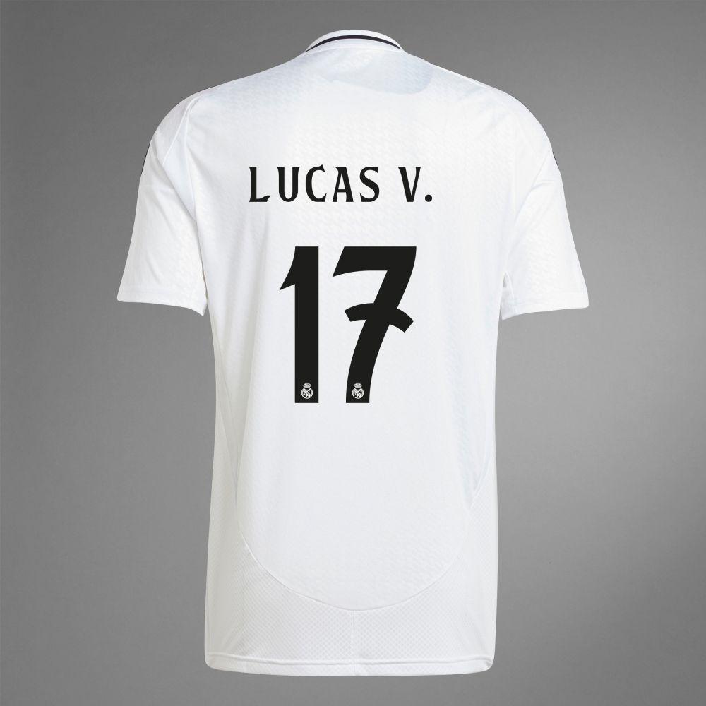 Youth 2024-25 Real Madrid Home LUCAS V. 17 Replica Jersey