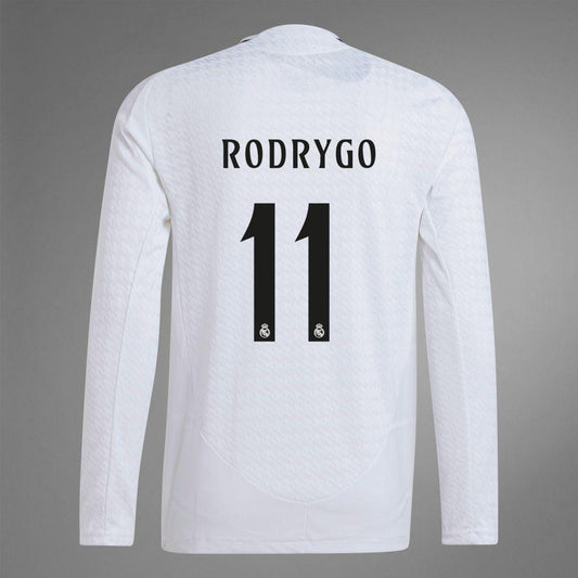 2024-25 Real Madrid Home RODRYGO 11 Long Sleeve Authentic Jersey