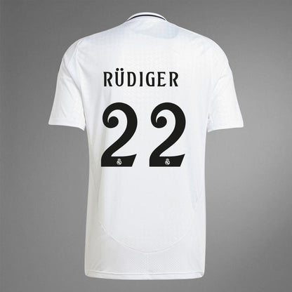 Youth 2024-25 Real Madrid Home RUDIGER 22 Replica Jersey