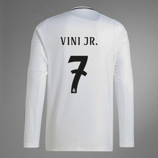 2024-25 Real Madrid Home VINI JR. 7 Long Sleeve Replica Jersey