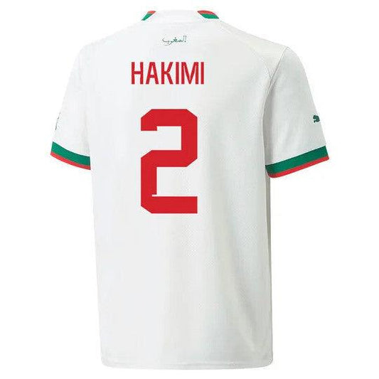 Youth AFCON Morocco Achraf Hakimi #2 Away Soccer Replica Jersey 2024