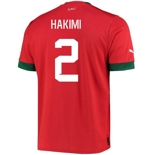 Youth AFCON Morocco Home Achraf Hakimi #2 Soccer Replica Jersey 2024