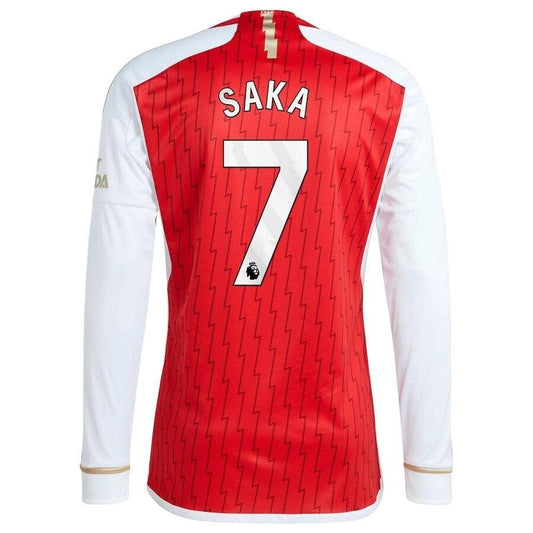 Arsenal Home Bukayo Saka #7 Long Sleeve Replica Jersey