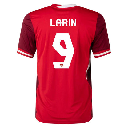 Youth 2024 Canada Cyle Larin #9 Home Replica Jersey