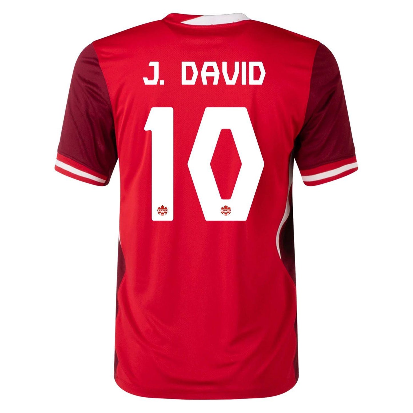 Youth 2024 Canada Jonathan David #10 Home Replica Jersey