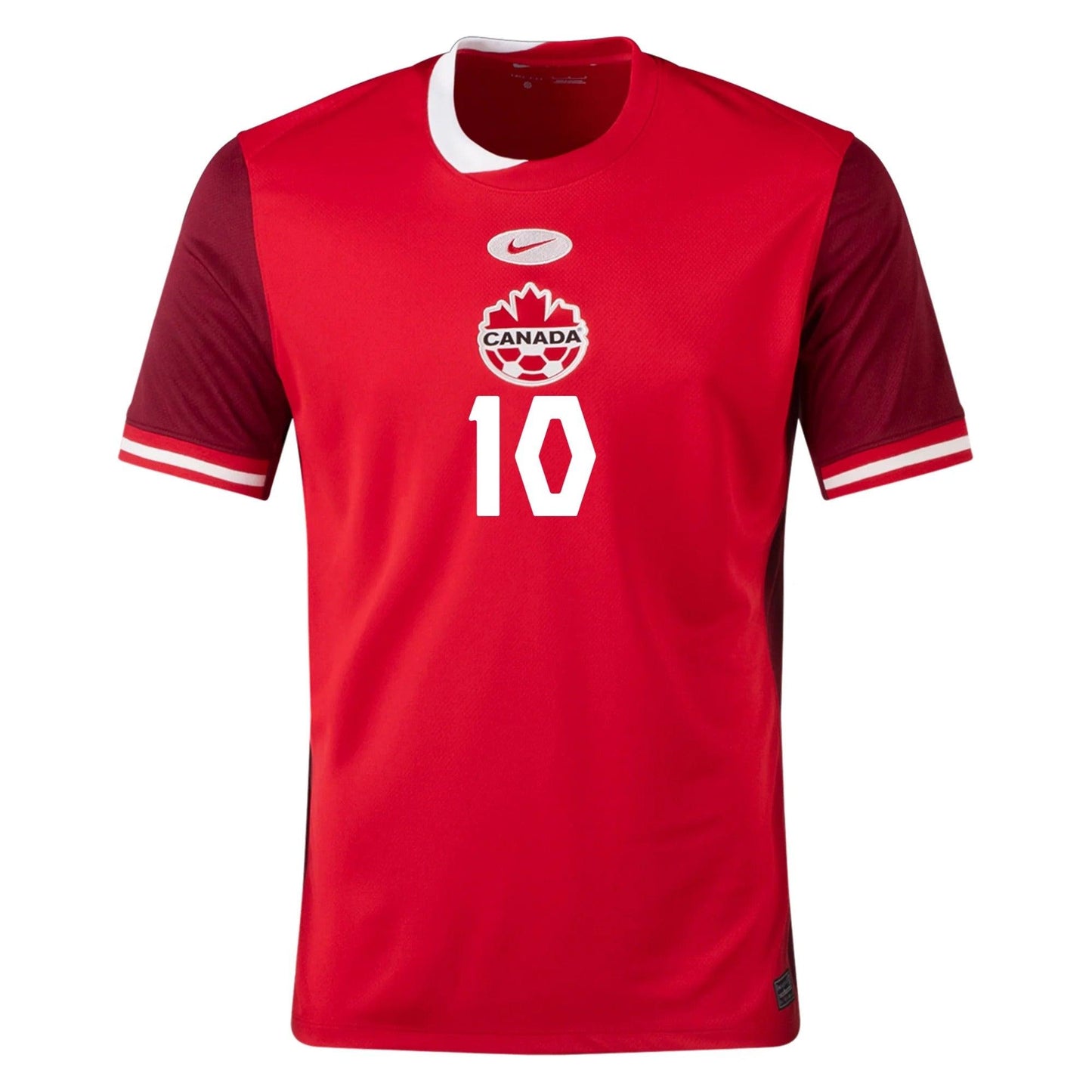 Youth 2024 Canada Jonathan David #10 Home Replica Jersey