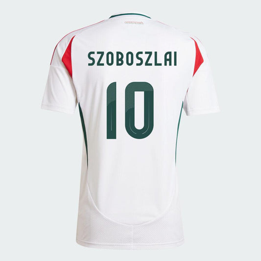 Youth Hungary Away Euro's Dominik Szoboszlai #10 Replica Jersey 2024