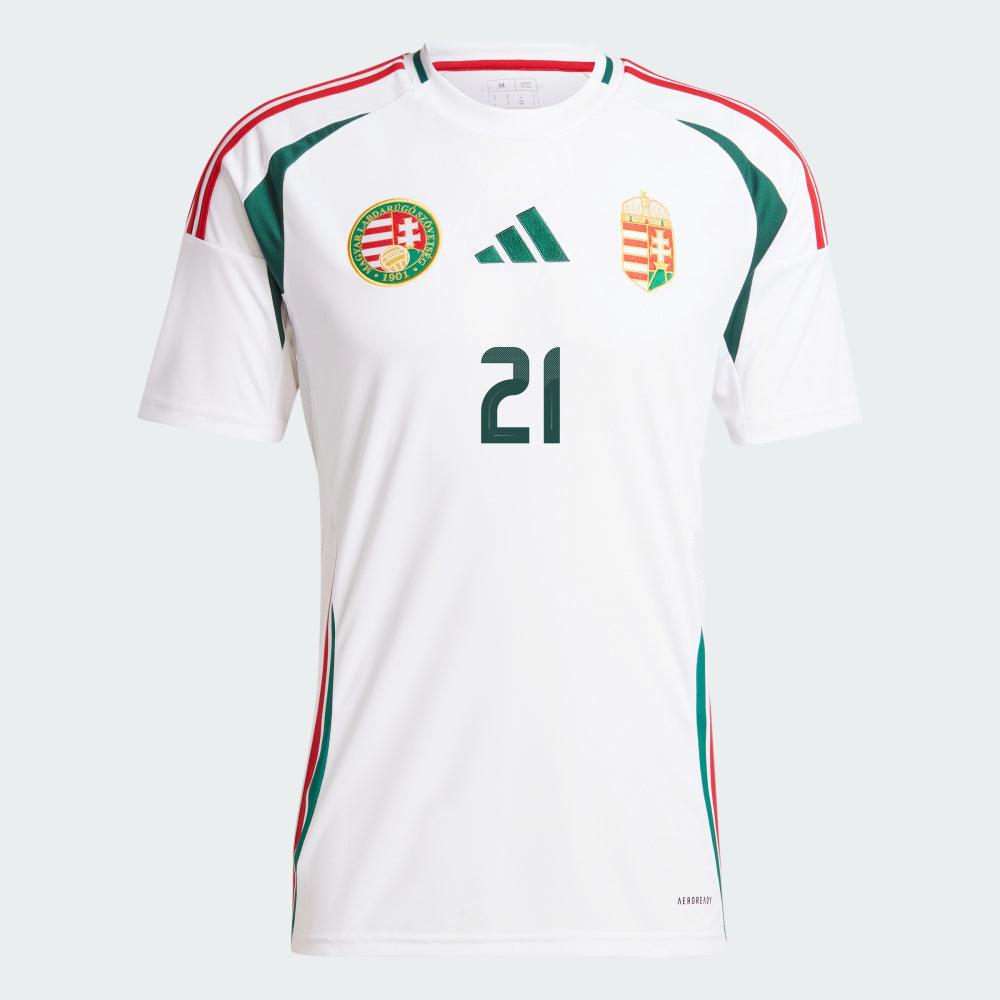 Hungary Away Euro's Endre Botka #21 Replica Jersey 2024