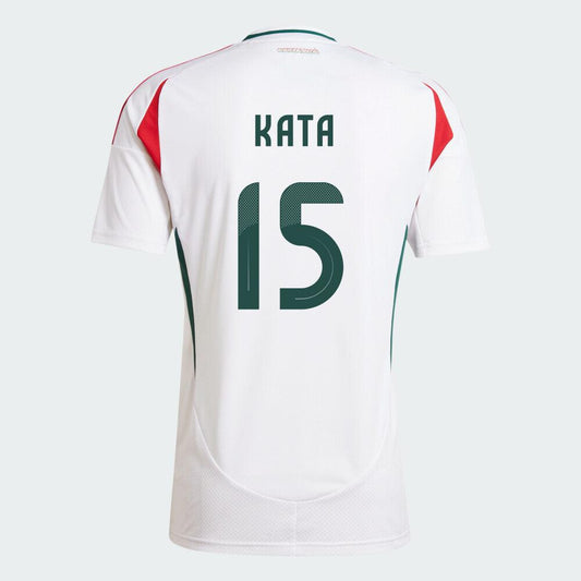 Youth Hungary Away Euro's MihAly Kata #15 Replica Jersey 2024