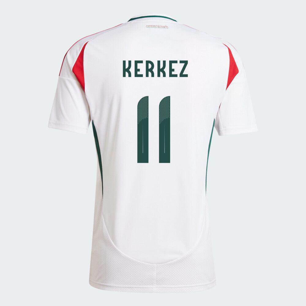 Hungary Away Euro's Milos Kerkez #11 Replica Jersey 2024