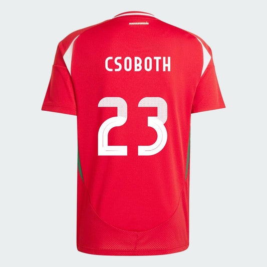 Youth Hungary Home Euro's Kevin Csoboth #23 Replica Jersey 2024