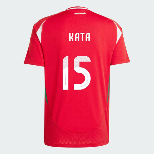 Youth Hungary Home Euro's MihAly Kata #15 Replica Jersey 2024