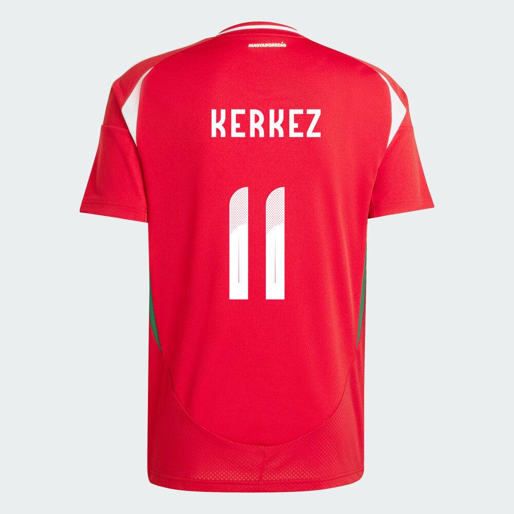 Youth Hungary Home Euro's Milos Kerkez #11 Replica Jersey 2024