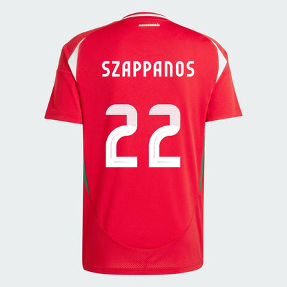 Youth Hungary Home Euro's Peter Szappanos #17 Replica Jersey 2024