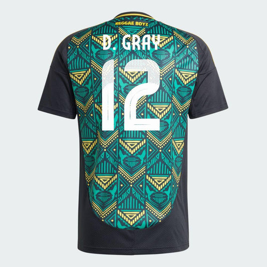 Youth Jamaica Away Demarai Gray 12 Soccer Replica Jersey 2024