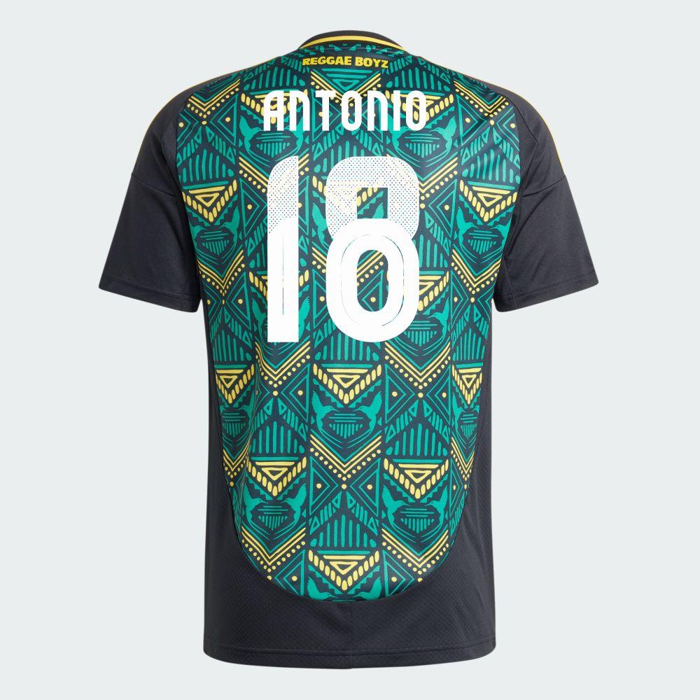 Youth Jamaica Away Michail Antonio 18 Soccer Replica Jersey 2024